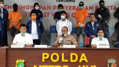 Polda Metro Jaya Ungkap 43 kasus Hoax Terkait Penyebaran Virus Corana Atau Covid-19 dan Lockdown.