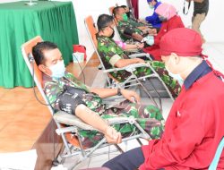 Korem 091/ASN Gelar Donor Darah,  Cegah Kekurangan Stok Darah di Tengah Wabah Corona