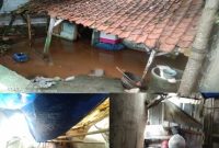 Miris Rumah di Kecamatan Taruma Jaya Yang Dihuni Satu Keluarga Nyaris Roboh