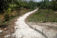 Miris,Pembangunan Jalan Setapak (Japak)Dusun Cicau Desa Srijaya Diduga Bohongi Publik Dan Langgar UU KIP.