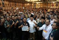 Relawan Samawi Deklarasi Dukung Prabowo: Kaum Sarungan Tegak Lurus Pak Jokowi