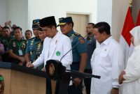 Prabowo Dampingi Presiden Resmikan Rumah Sakit TNI di Surabaya
