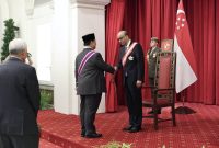 Prabowo Terima Penghargaan Militer Tertinggi dari Pemerintah Singapura, Darjah Utama Bakti Cemerlang
