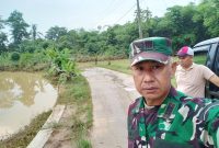 Banjir Melanda, Danramil 0410/Pangkalan Turunkan Personilnya Untuk Bantu Warga