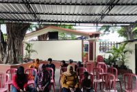 OPTIMALKAN PELAYANAN KUNJUNGAN, RUTAN BANGIL PASANG KANOPI UNTUK RUANG TUNGGU PENGUNJUNG