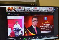 REFLEKSI PERJALANAN DAN HARAPAN BARU, APEL AWAL TAHUN 2024 BERSAMA MENTERI HUKUM DAN HAM RI