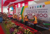 KA KPR HADIRI PELETAKAN BATU PERTAMA PEMBANGUNAN PASAR TEMATIK WISATA CHENG HOO KAB. PASURUAN