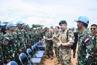 Tim MSC Kunjungi Satgas Indo RDB XXXIX-E/Monusco, Cek Kesiapan Purna Tugas