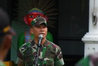 Dandim 0501 Jakarta Pusat Mengecek Kesiapan Personel di Hari Pertama Kerja