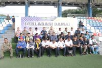 Liga 3 Nasional Segera Bergulir, Kapolrestro Tangerang Kota Hadiri Deklarasi Damai Suporter Bola