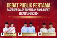 Debat Perdana Paslon Bupati Dan Wakil Bupati 2024 Kabupaten Bekasi Live Di Siarkan Di TV Nasional