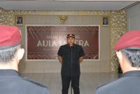 Kuatkan Barisan Pengamanan, Karutan Bangil Pimpin Apel Serah Terima Regu Pengamanan untuk Tingkatkan Kualitas Keamanan