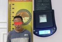 Langkah Tersangka Pemilik Narkoba Jenis Sabu Ponirin Als Edo Berakhir Di Satresnarkoba Polres OKU timur