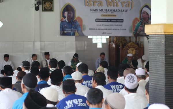 Lapas Cilegon Berikan Pembinaan Spiritual Lewat Peringatan Isra Mi’raj