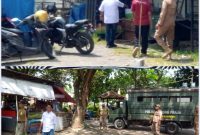 Pemkab Sampang Tertibkan PKL Gor Indoor, Gerobak Yang Tidak Aktif Diangkut Satpol PP