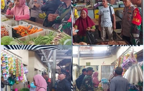 Stok Dan Harga Bahan Pokok Aman, Giat Kapolsek Di Pasar Pangarengan Sampang