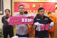 Polsek Pinang, Polres Metro Tangerang Kota Amankan Dua Pengedar Sabu, 280,68 Gram Disita