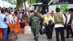 Pasandi Kodim 0510/Trs Pimpin Pengamanan Pemulangan Jamaah Haji Kloter 29