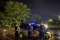 Sat Samapta Polres Kukar Gelar Patroli Blue Light, Wujudkan Situasi Aman dan Kondusif di Malam Hari