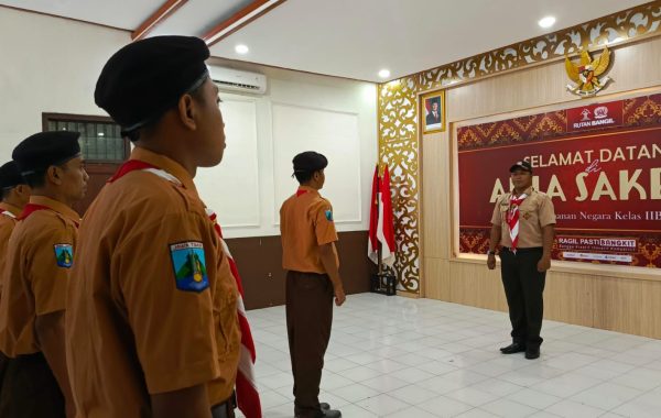 Tanamkan Sikap Disiplin, Rutan Bangil Gelar Kegiatan Kepramukaan untuk Warga Binaan