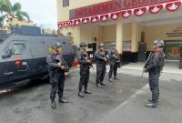 Pastikan Berjalan Aman dan Kondusif, Sat Brimob Polda Kaltim Lakukan Pengamanan Secara Ketat Rakorwil PKB di Balikpapan