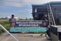 Polsek Kota Bangun Edukasi Warga Desa Sebelimbingan Cegah Karhutla