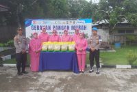 Gerakan Pangan Murah Polsek Kota Bangun, Warga Senang Dapat Beras Terjangkau