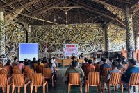 Polsek Sebulu Gelar Penyuluhan Bahaya Narkoba di Desa Budaya Lekaq Kidau