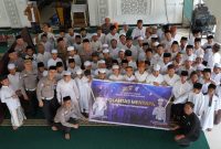 Satlantas Polres Kukar Sambangi Ponpes Miftahul Ulum, Tanamkan Tertib Lalu Lintas Sejak Dini