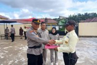 Penutupan Diksar Satpam Gada Pratama Angkatan LXI PT Garda Kedung Jaya, Kasat Binmas Kukar Tekankan Profesionalisme