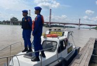 Sat Polairud Polres Kukar Amankan Lomba Balap Perahu Ketinting di Erau Adat Kutai 2025