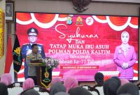 Peringati HUT Polwan Ke-77, Polda Kaltim Gelar Syukuran