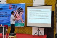 Perkuat Perlindungan Perempuan dan Anak, Polsek Loa Janan Gelar Sosialisasi di Desa Tani Harapan