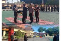 Kapolres OKU Timur Pimpin Upacara Peringatan Hari Kesaktian Pancasila dan Pelantikan Kenaikan Pangkat Pengabdian