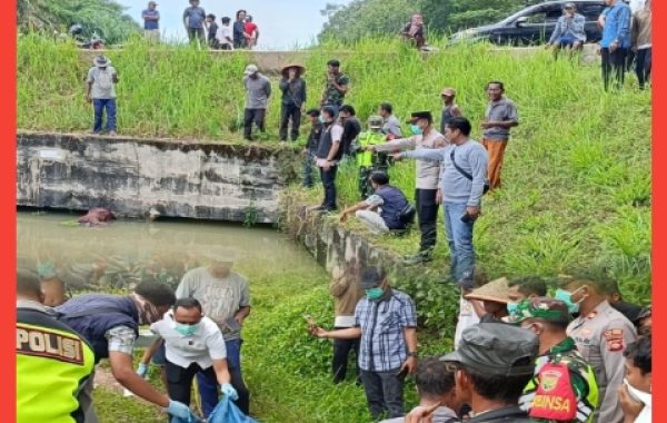 Mayat Perempuan Tanpa Identitas Ditemukan Mengapung di Saluran Irigasi Desa Nusa Maju