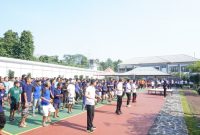 WUJUDKAN WARGA BINAAN YANG SEHAT BUGAR, RUTAN DEPOK LAKSANAKAN SENAM BERSAMA