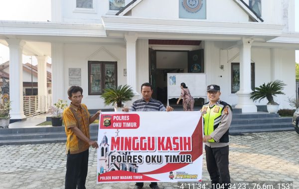 PELAKSANAAN PENGAMANAN GEREJA TRINITAS BANGUN SARI DI KEC. BUAY MADANG TIMUR KAB. OKU TIMUR DALAM RANGKA IBADAH MINGGU KASIH TAHUN 2025