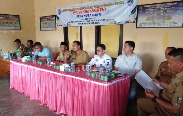 Bhabinkamtibmas Polsek Belitang III Hadiri Rembuk Stunting dan Musrenbang Desa Nusa Bakti