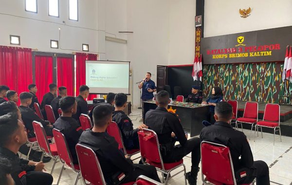 Batalyon B Pelopor Brimob Samarinda dan Universitas Terbuka Jalin Kerja Sama Dorong Personel Tempuh Pendidikan Tinggi