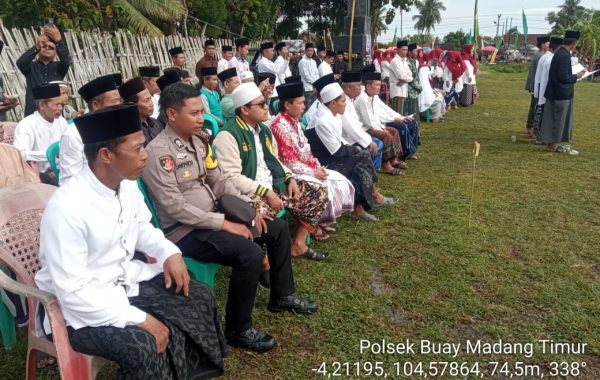 Peringati Hari Santri Nasional, Polsek Buay Madang Timur Kawal Ketat Jalannya Upacara di Sejumlah Ponpes