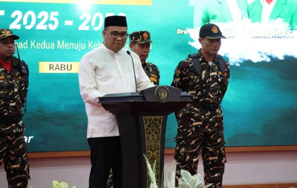 Pelantikan Pengurus PCNU Kukar 2025–2030, Kasi Humas Polres Hadiri Momentum Kebangkitan Umat dan Kebersamaan