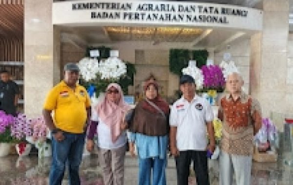 Minta Kejelasan dan Ketegasan dari Dirjen Penanganan Sengketa dan Konflik Pertanahan Terkait Sengketa Klienya Ibu Yatmi Dengan PT. Real Jaya Property TBK, Divisi Bantuan Hukum KTR Indonesia, Datangi Kementrian ATR/BPN