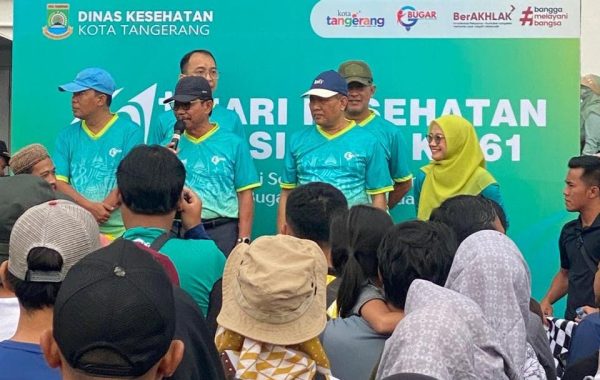 Lapas Kelas I Tangerang Hadiri Puncak Hari Kesehatan Nasional (HKN) ke-61 Kota Tangerang
