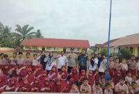 Polsek Buay Madang Timur Gelar Police Goes to School di SDN 2 Srimulyo