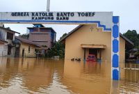 Polsek Tabang Siaga Banjir, Pantau Intensif Luapan Sungai Belayan dan Himbau Warga Tetap Waspada