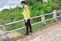 Polsek Buay Madang Timur Pantau Debit Sungai Macak, Antisipasi Dampak Curah Hujan Tinggi